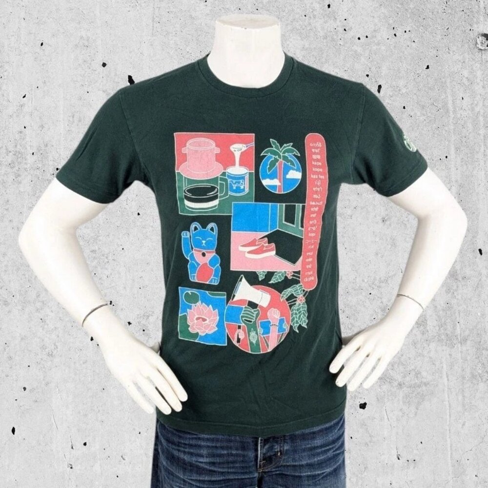 RARE Starbucks Pan-Asian Partner Network T Shirt Size Medium